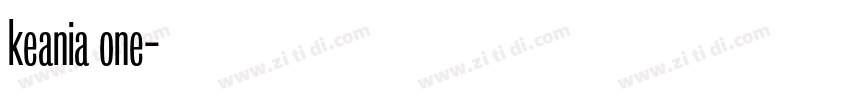 keania one字体转换